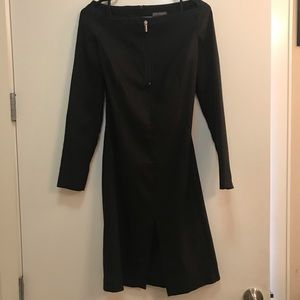 Versace Off The Shoulder Black Dress